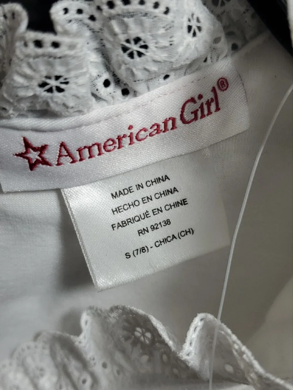 American Girl sleeveless white